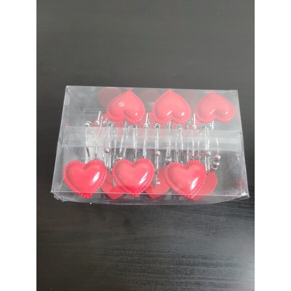 12 pieces heart shower curtain hooks - Picture 1 of 5
